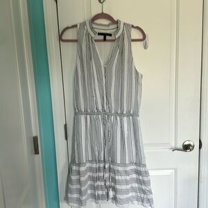 White house Black Market white flowy dress